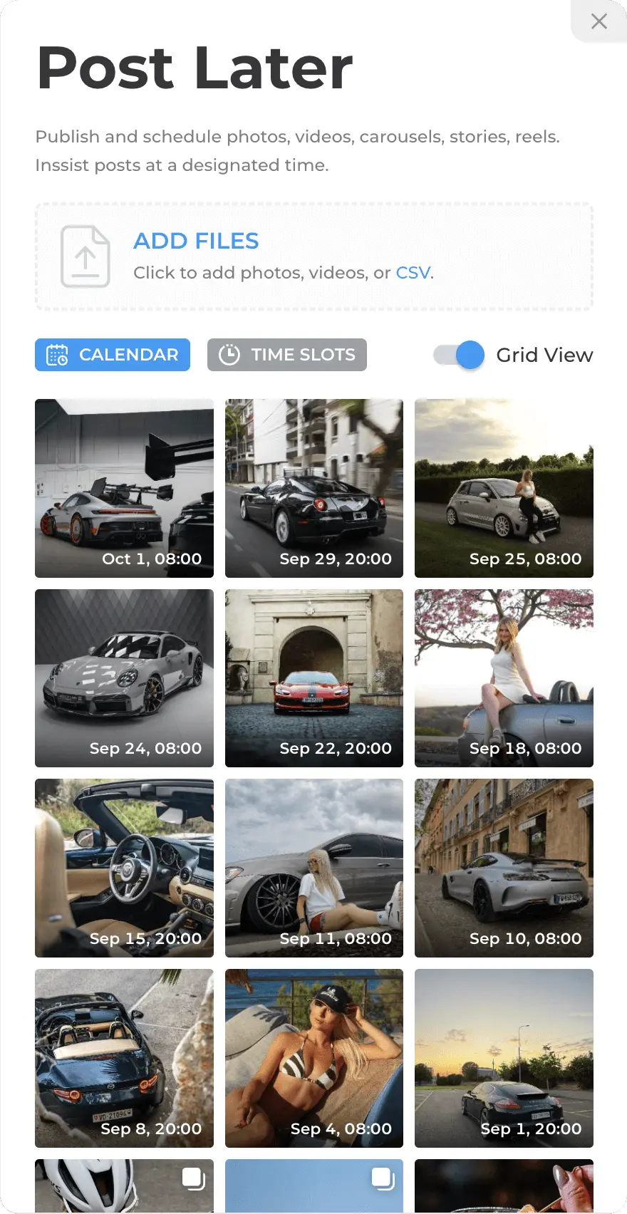 Schedule Instagram Content