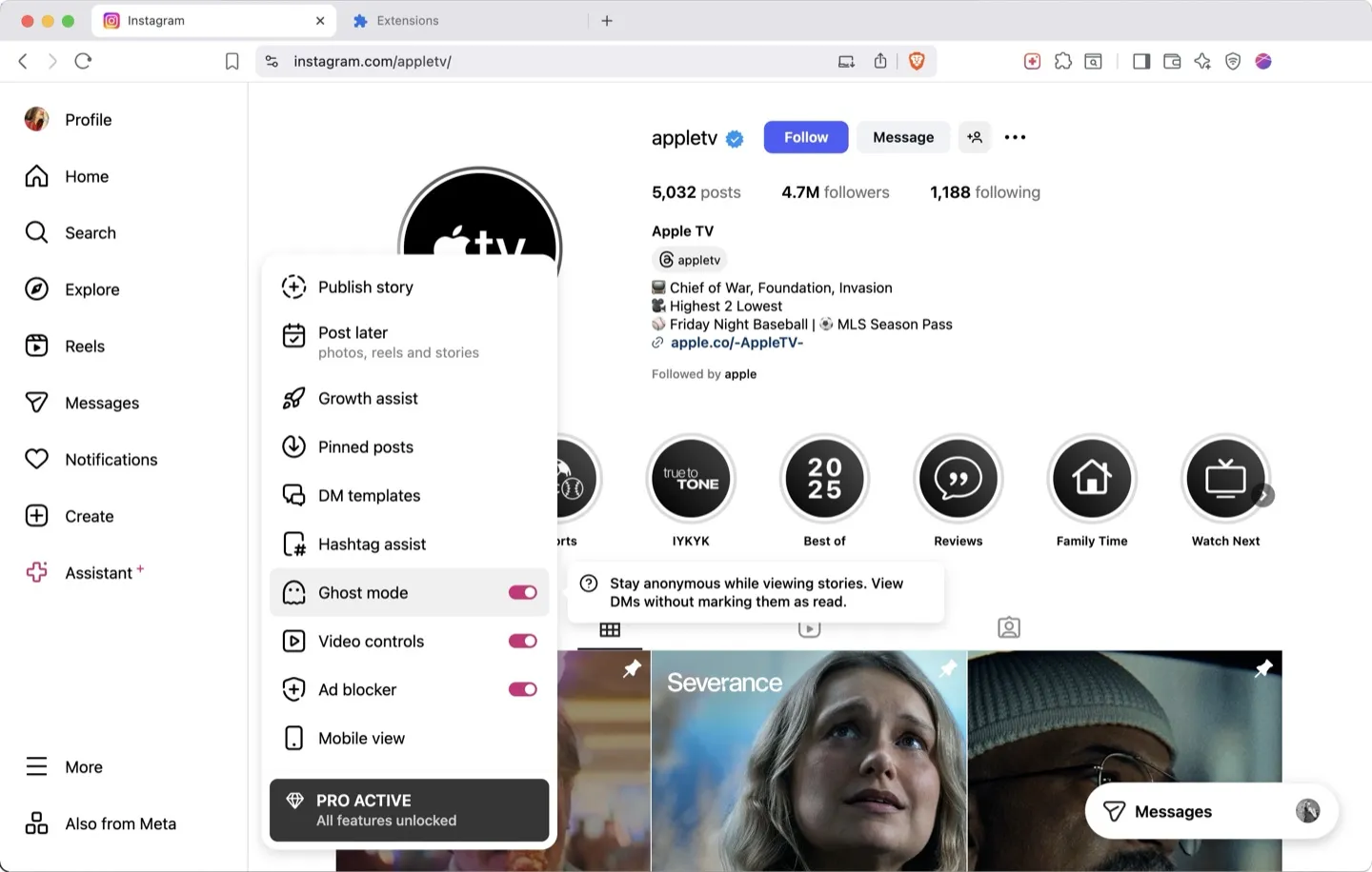INSSIST Instagram Tag Assist Interface Overview